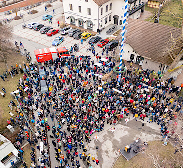 Kundgebung Aufstehen für Demokratie am Grünen Markt Foto Fotoquelle Christian Horn 